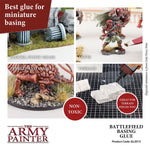 Battlefield basing glue