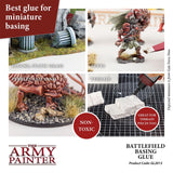 Battlefield basing glue