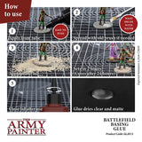 Battlefield basing glue